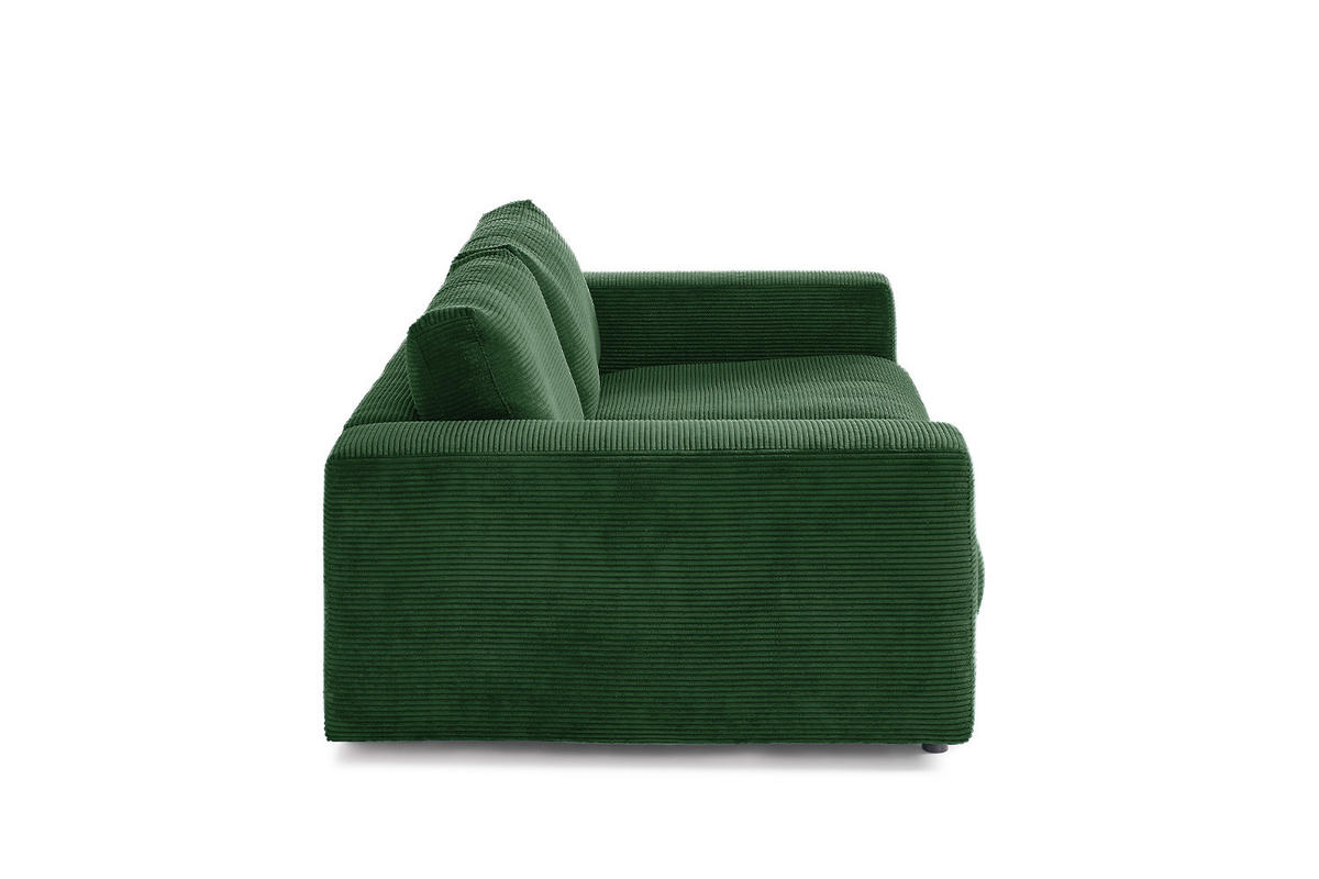 SOFA 2-SITZER MADELINE Smaragdgrün Cord - Smaragdgrün/Dunkelgrün, Kunststoff/Textil (230/85/127cm) - KAWOLA