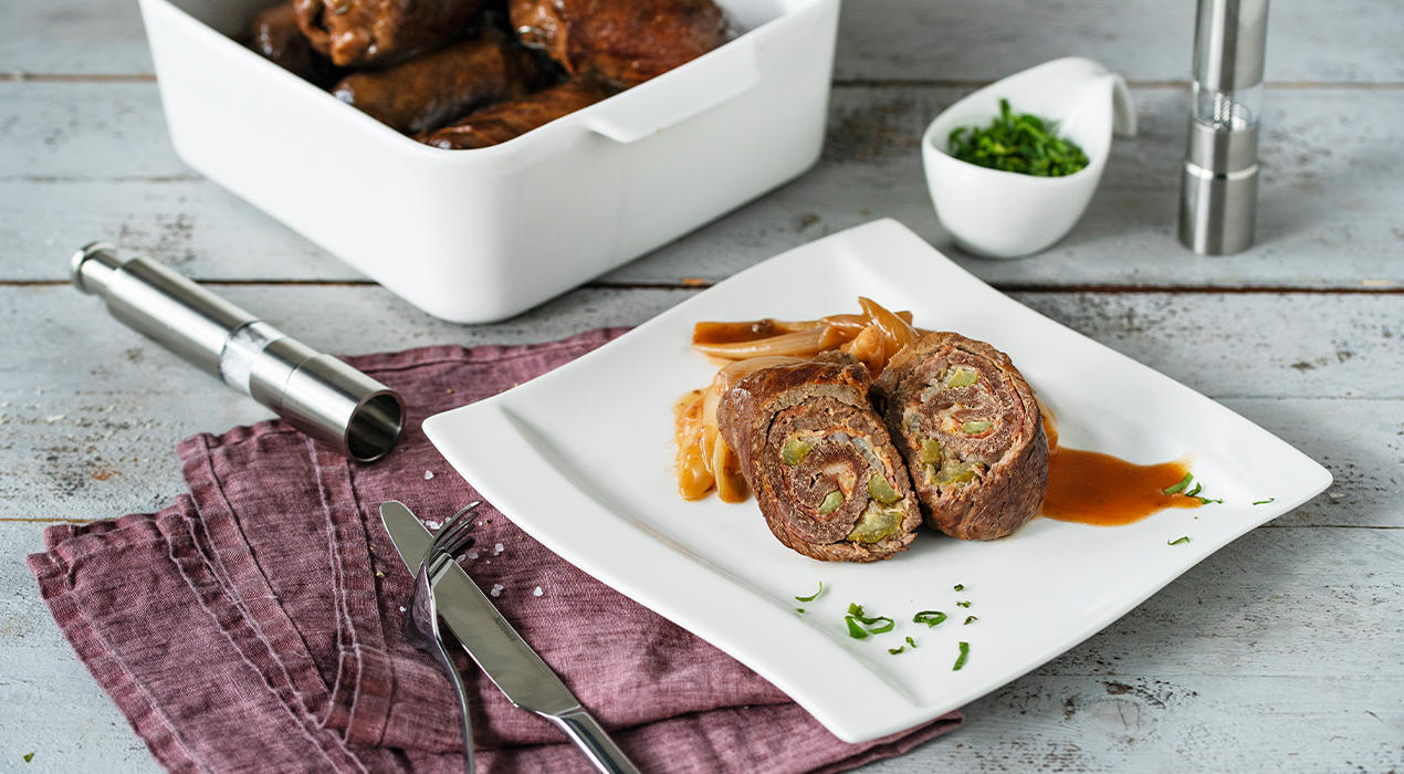 XXXLecker-Omas Rinderrouladen im Ofen zubereitet