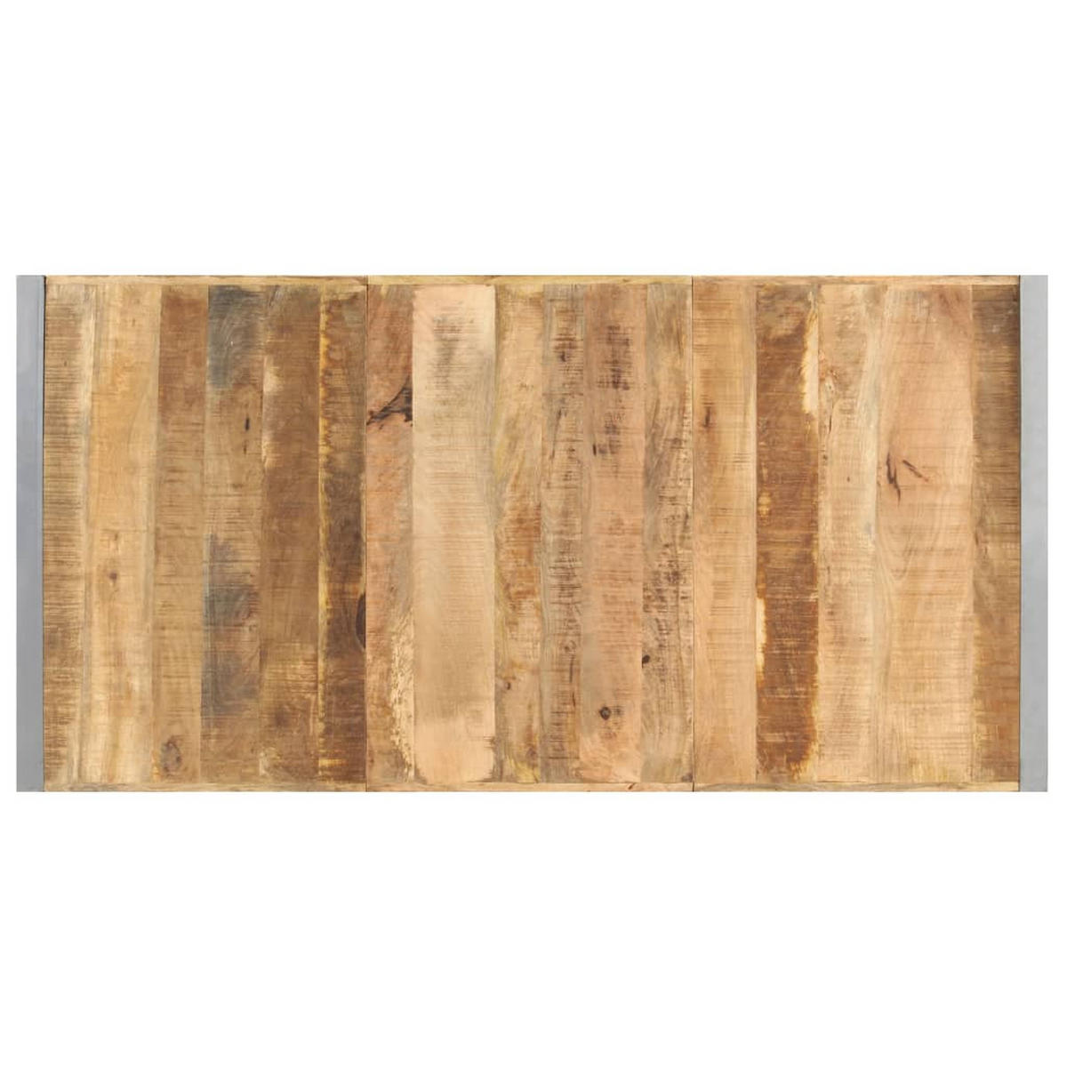 COUCHTISCH 180x90x40 cm Raues Mangoholz - Braun, Holz (90/180/40cm) - furnicato