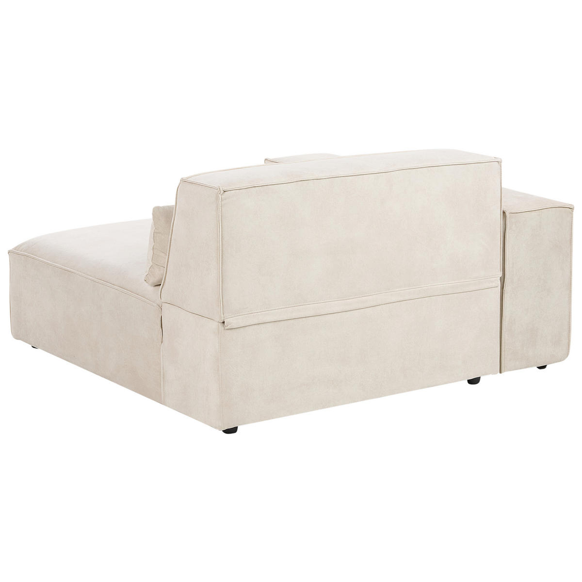 CANAPEA 2 LOCURI catifea bej deschisă Hellnar - bej, material textil (262/70/126cm) - Beliani