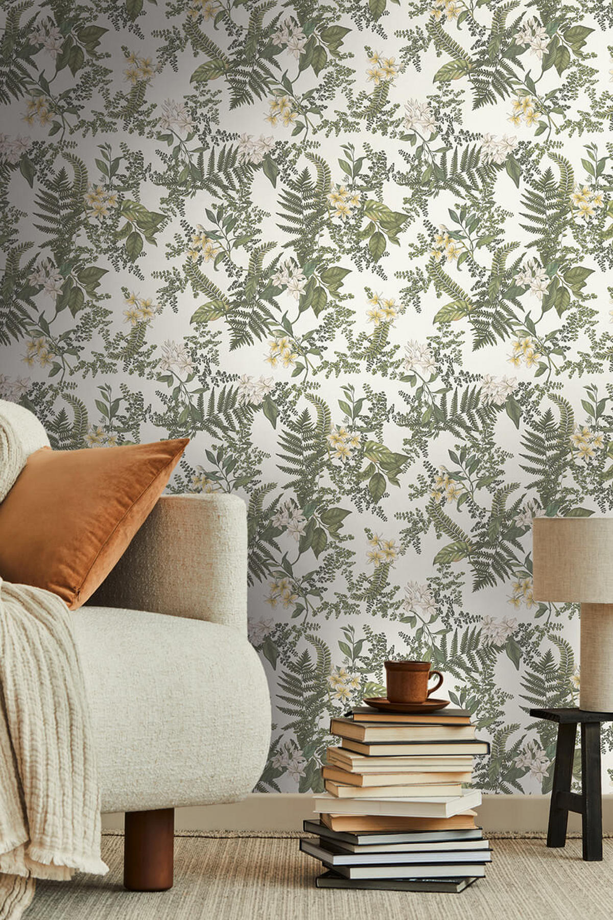 VLIESTAPETE Grün 53/1005 cm - Weiß, Textil (53/1cm) - KUNSTLOFT