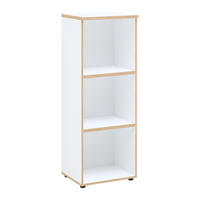 AKTENREGAL Manresa-36 - Weiß, Holzwerkstoff (45/122/38cm) - Lomado