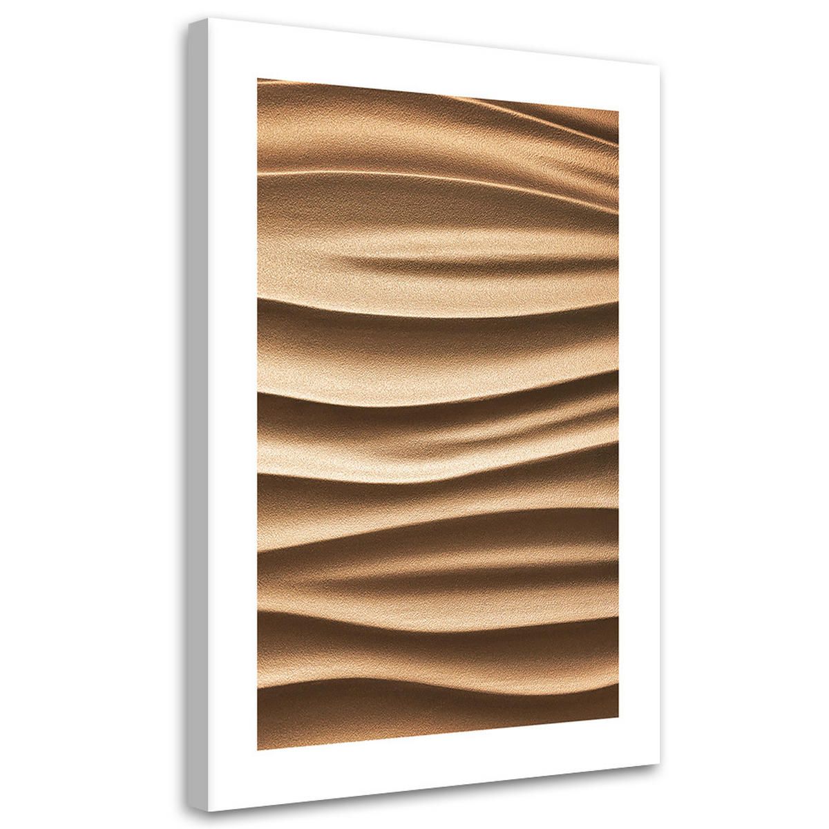 WANDBILD beigefarbene wellen 3d - Beige, Textil (40/60cm) - Feeby