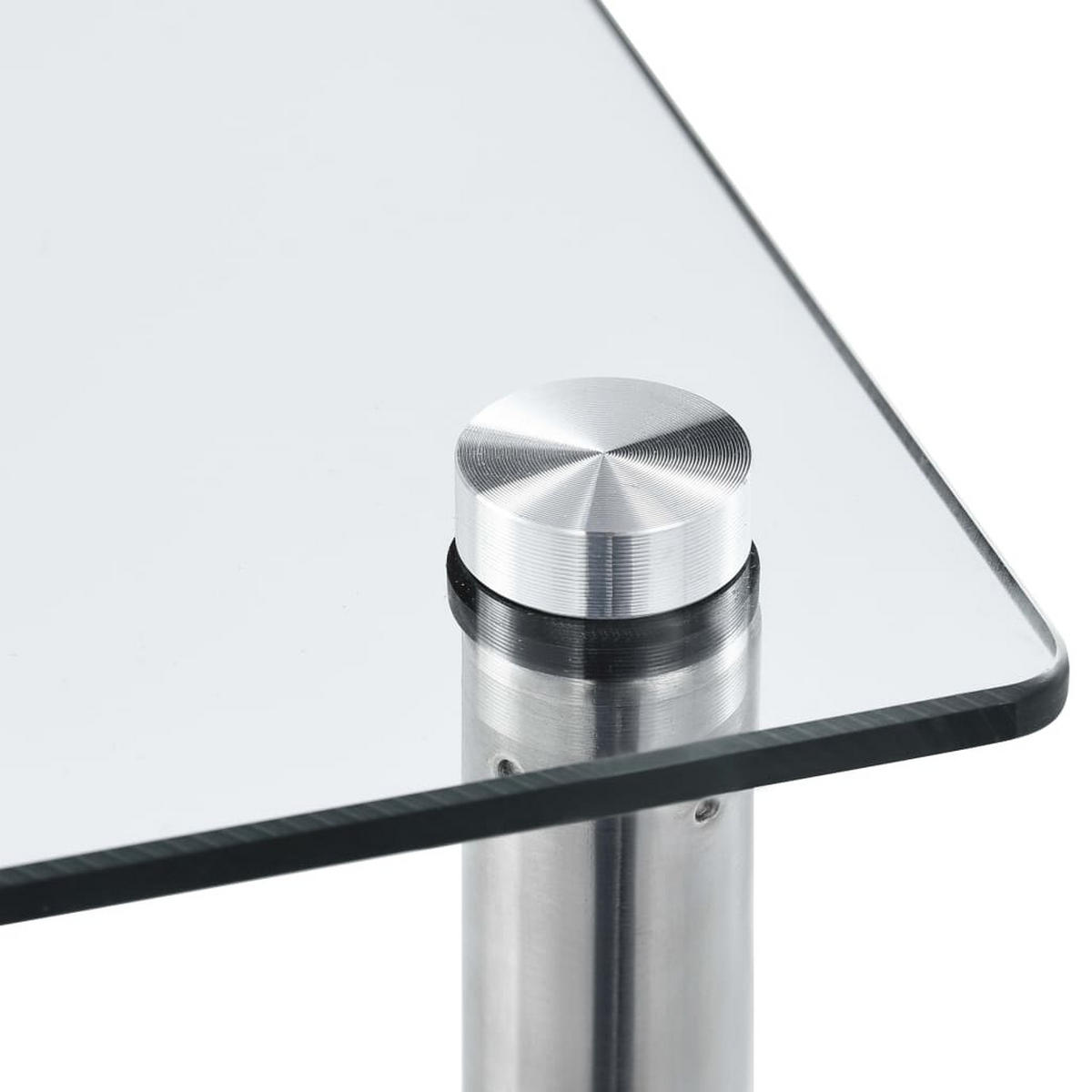 REGAL Mit 6 Ablagen Transparent 40/40/160 Cm Hartglas - Transparent, Glas (40/160/40cm) - vidaXL
