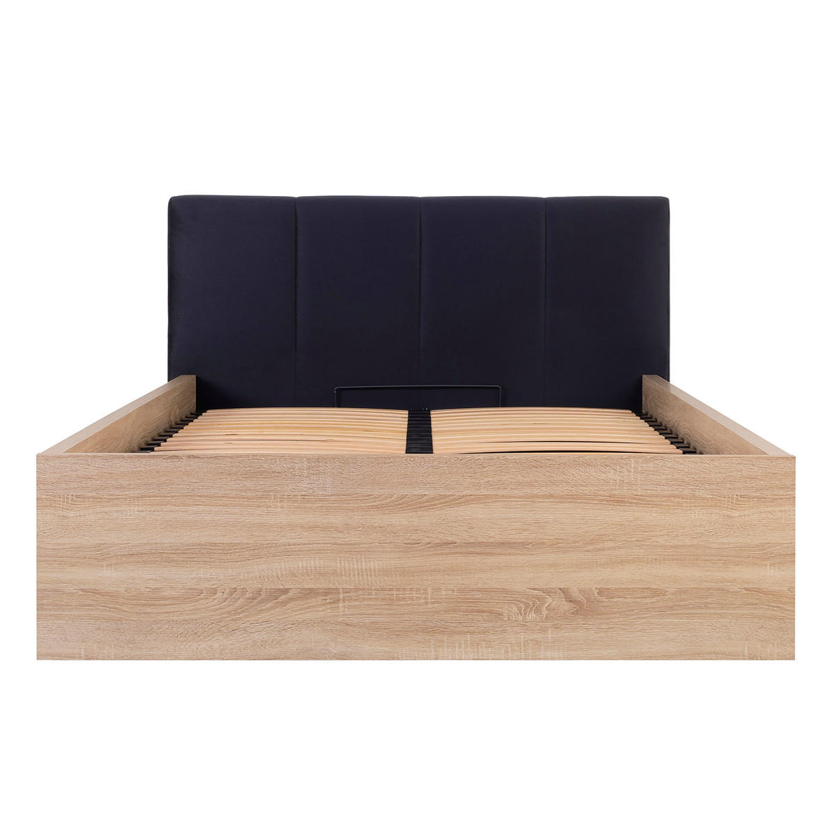 BOXSPRING POSTEL 140/200 Edwin Světlé a černé dřevo - černá, kompozitní dřevo (140/200cm) - Petits-meubles