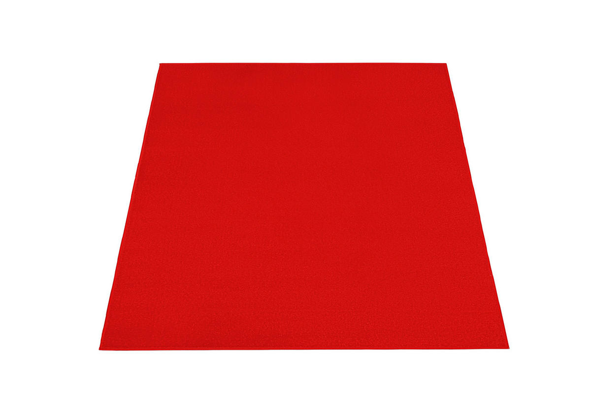 TEPPICH MONO SQUARE Rot 120/120 cm - Rot, Kunststoff (120/120cm) - Tapiso