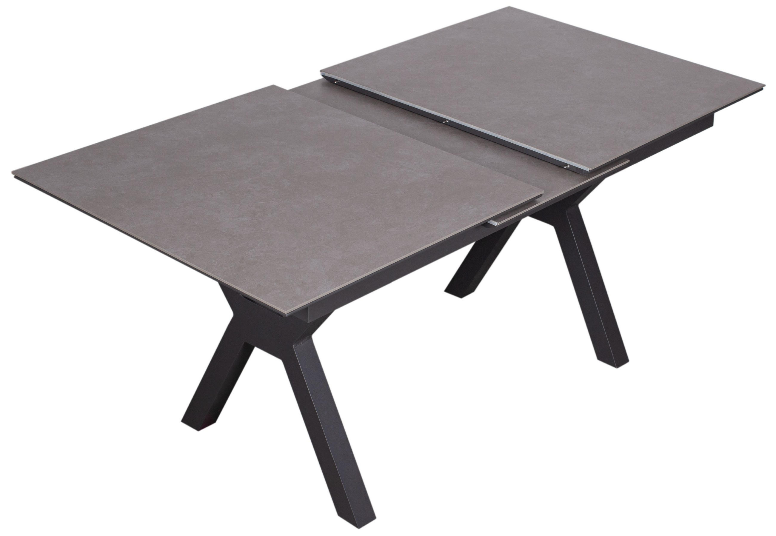 GARTENTISCH Granada ausziehbar - Grau, Metall (210/90/76cm) - Mr. Deko