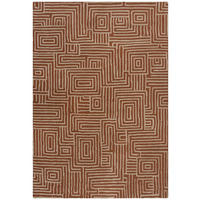 TEPPICH ARLEN, geometrisch, Terrakotta, 200 x 300 cm - Orange, Textil (300/200cm) - KADIMA DESIGN