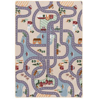 KINDER SPIEL STRASSENTEPPICH FUN TOWN - Beige, Textil (80/160cm) - Snapstyle