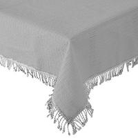 TISCHDECKE Gartentischdecke Hellgrau 110x140 cm Weichschaum - Hellgrau, Textil (110/140cm) - TiborTex