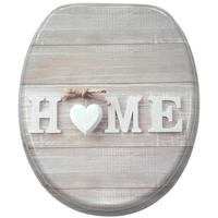 WC-SITZ Home - Braun, Holzwerkstoff (38/6/47cm) - Sanilo