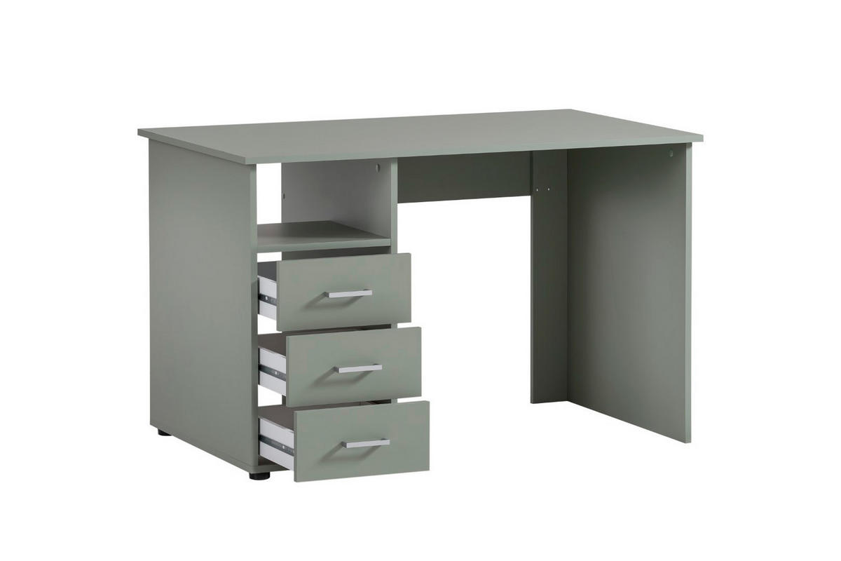 SCHREIBTISCH Fox Small 74x116x70 cm 3 Schubladen Pistazie - Grün, Holz (70/116/74cm) - PROREGAL