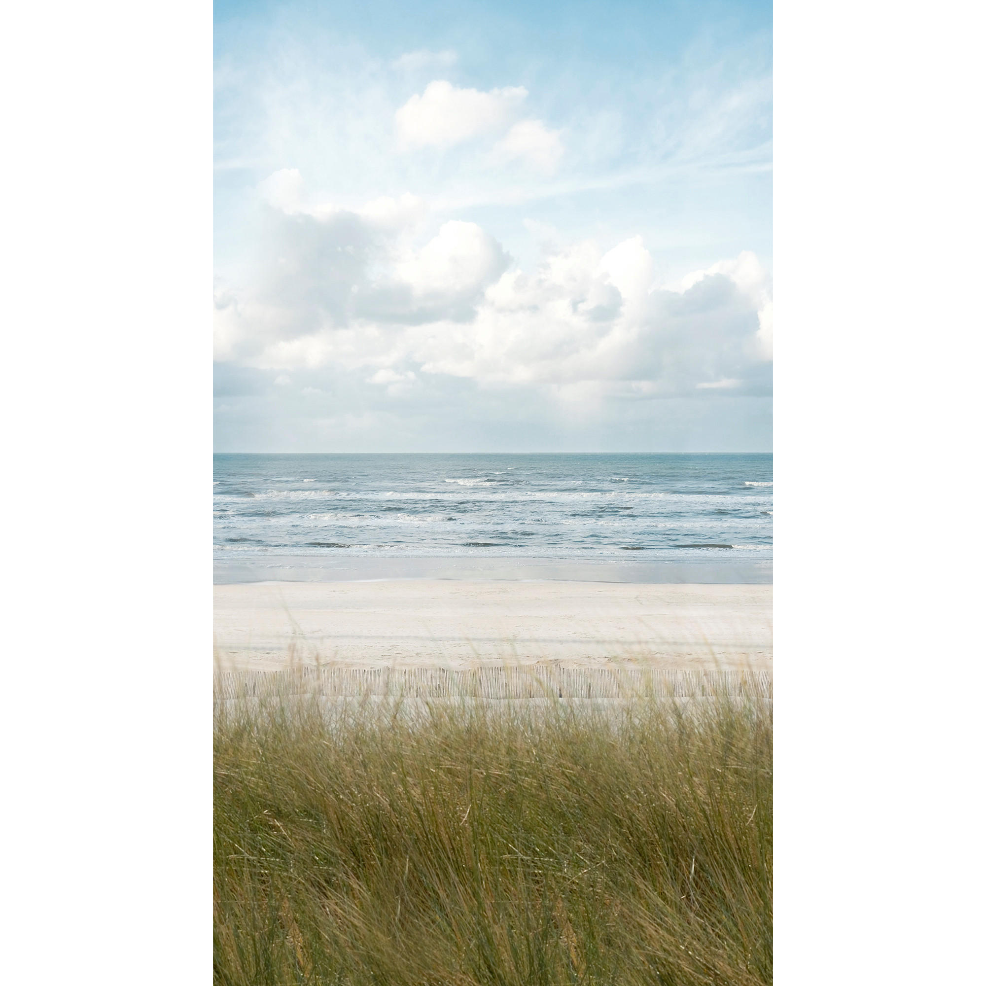 FOTOTAPETE Strand 280x159cm - Blau, Papier/Kunststoff (159/1cm) - Sublime