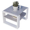 COUCHTISCH Kaja63 63/42/53,8 - Weiß/Grau, Holzwerkstoff (54/63/42cm) - RAUMHIRSCH FURNITURE