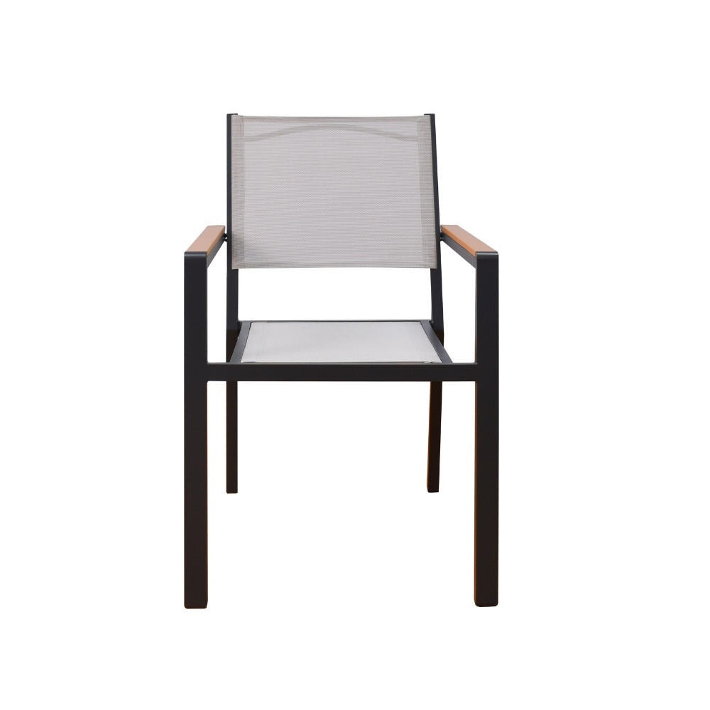 GARTENSTUHL SEDIA - Anthrazit, Kunststoff/Metall (63/85/56cm) - Home Deluxe