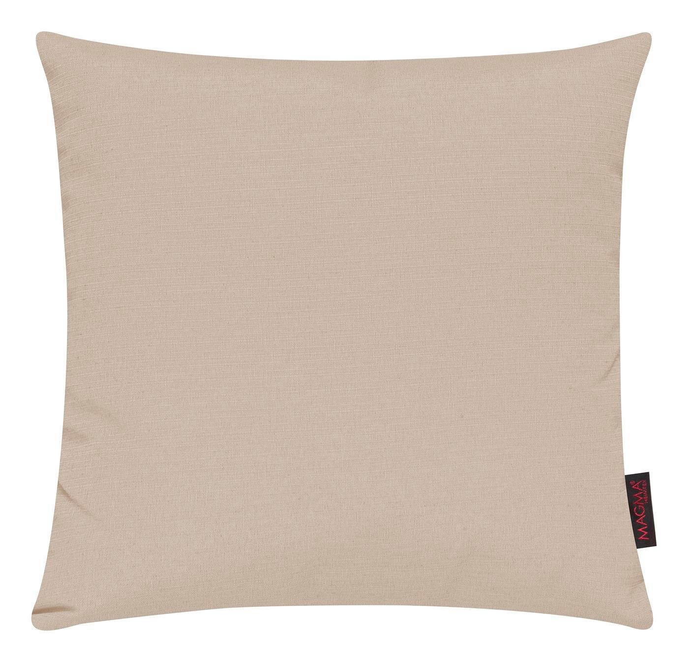 KISSENHÜLLE 2er Set Fino uni 50/50 cm - Beige, Textil (50/50cm) - Magma Heimtexx