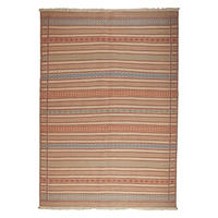 KELIM-TEPPICH handgewebt Kordi Beige 245/171 cm Schurwolle - Beige, Textil (171/245cm) - Looma