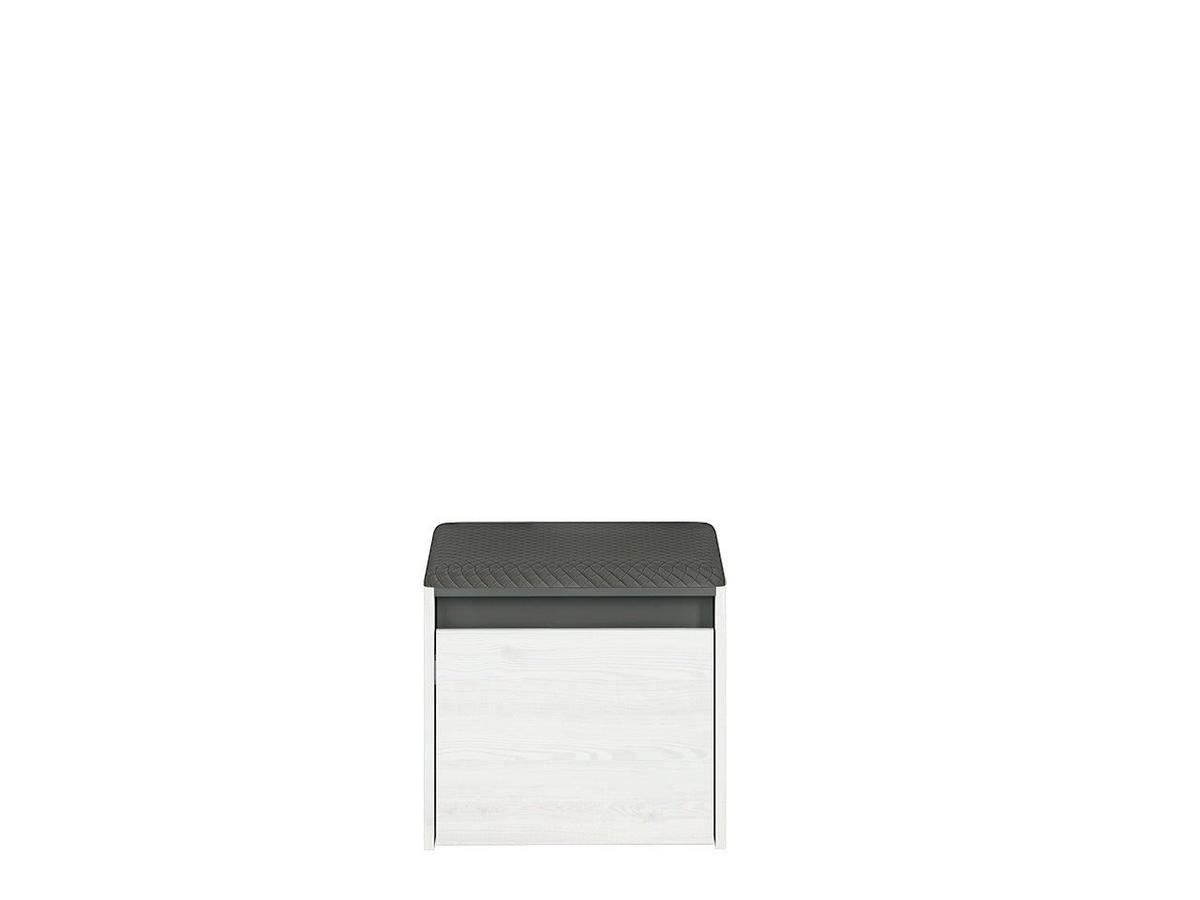 SCHUHSCHRANK – 50 cm – Hyga – Weiß / Kieferfarben - Weiß/Kieferfarben, Holzwerkstoff (50/47/34cm) - hi-markt