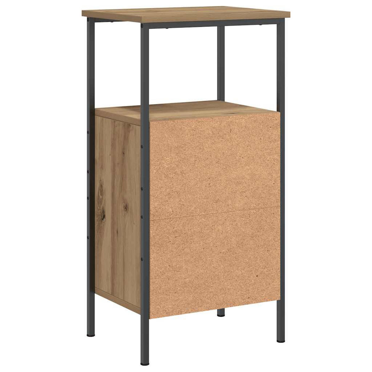NACHTTISCH Artisan-Eiche 41/31/80 Cm Holzwerkstoff - Braun, Holzwerkstoff (31/80/41cm) - vidaXL