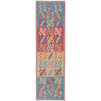 HANDWEBTEPPICH Kelim Gashgai Mehrfarbig 205/60 cm Schurwolle - Multicolor, Textil (60/205cm) - Looma