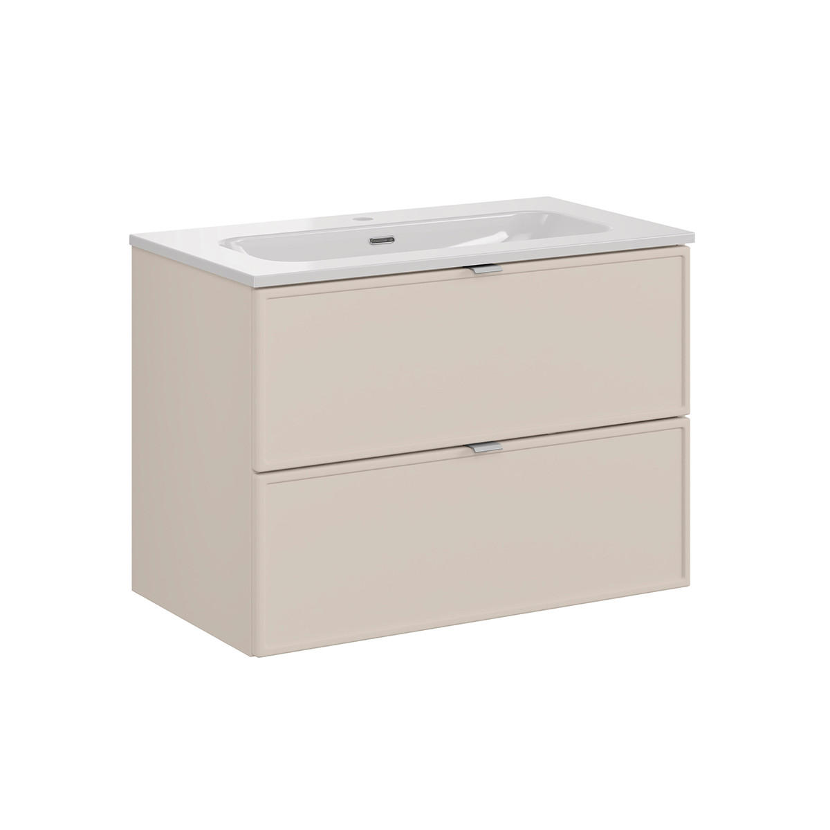 KOUPELNOVÝ NÁBYTEK 80.2cm Alba 2er-Set Kašmír - béžová, kompozitní dřevo (80.2/57/46cm) - Petits-meubles