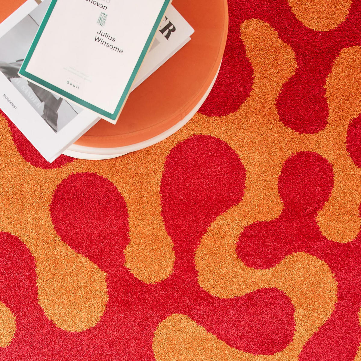 TEPPICH vintage abstrakt rot Groovy 80x140 cm - Rot, Textil (80/140cm) - Nazar Rugs