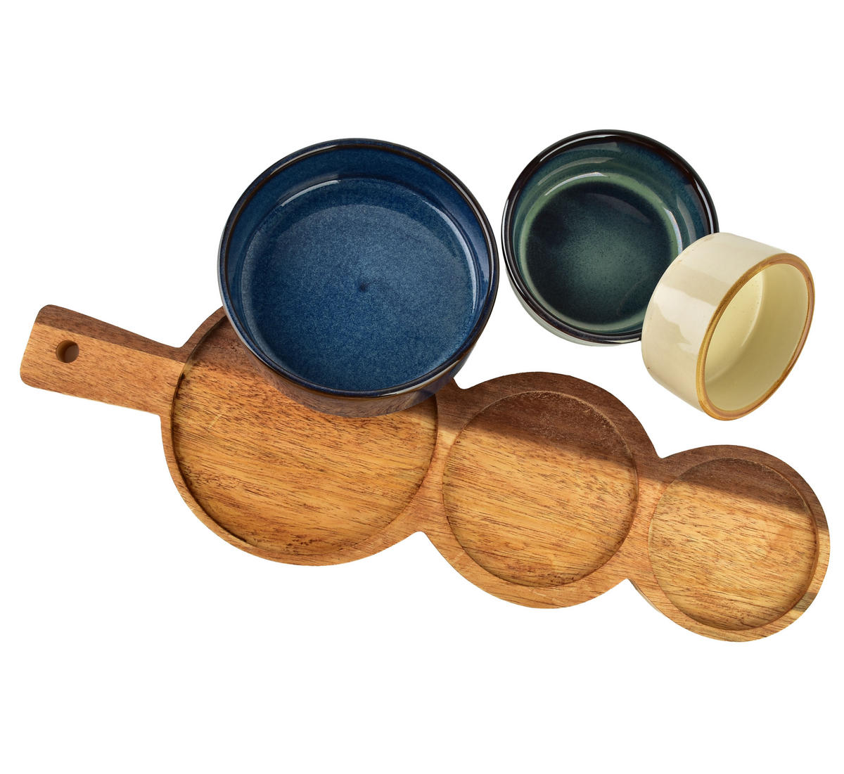 SERVIERSCHALEN Modern Kitchen Blau 35/12/4.5 cm Porzellan - Blau, Keramik (12/4.5/35cm) - Mondex