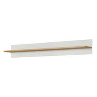 WANDREGAL ANDEBU POL1 ABS-Kante Weiß Weiß - Weiß, Holzwerkstoff (138/20/20cm) - Komodee
