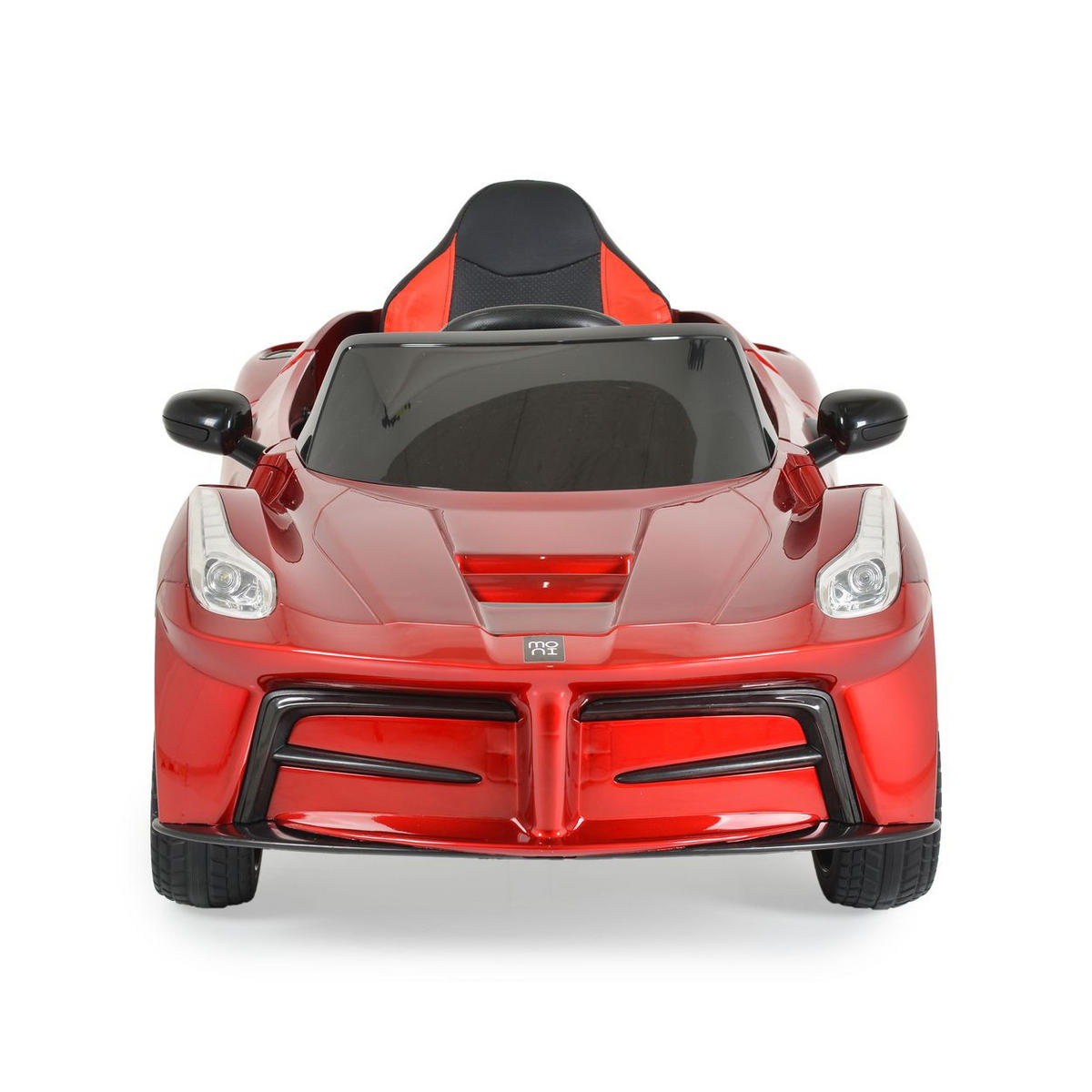 ELEKTROAUTO Liberty rot Fernbedienung EVA-Reifen Rücklichter Gurt MP3 - Rot, Kunststoff (125/65/60cm) - Moni