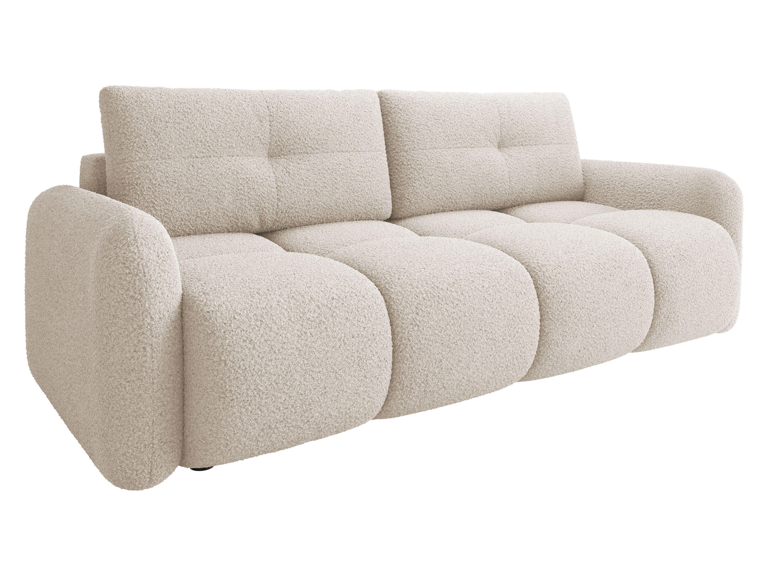 SCHLAFSOFA Sandy - Schwarz/Naturfarben, Holz/Kunststoff (232/94/121cm) - MIRJAN24