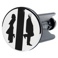 WASCHBECKENSTÖPSEL Unisex - Schwarz, Kunststoff/Metall (4/7/7cm) - Sanilo