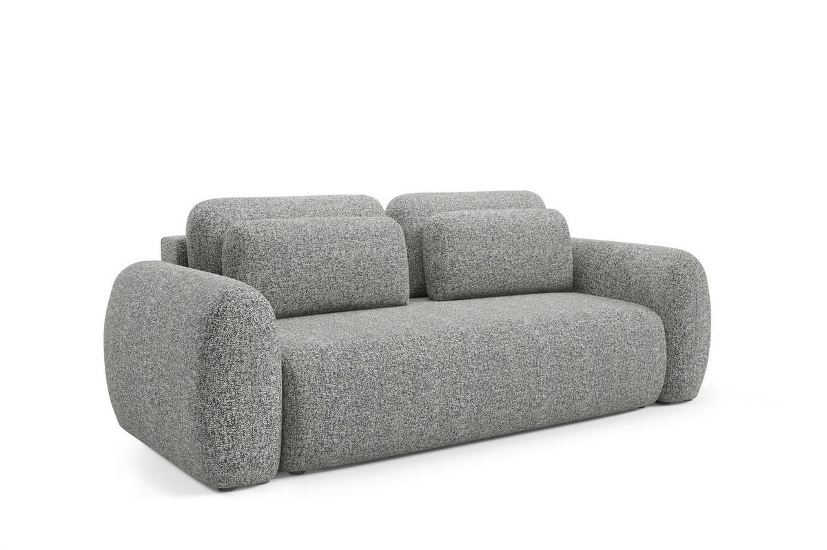 SCHLAFSOFA Gaston - Grau, Holzwerkstoff/Textil (266/95/110cm) - Fun Möbel