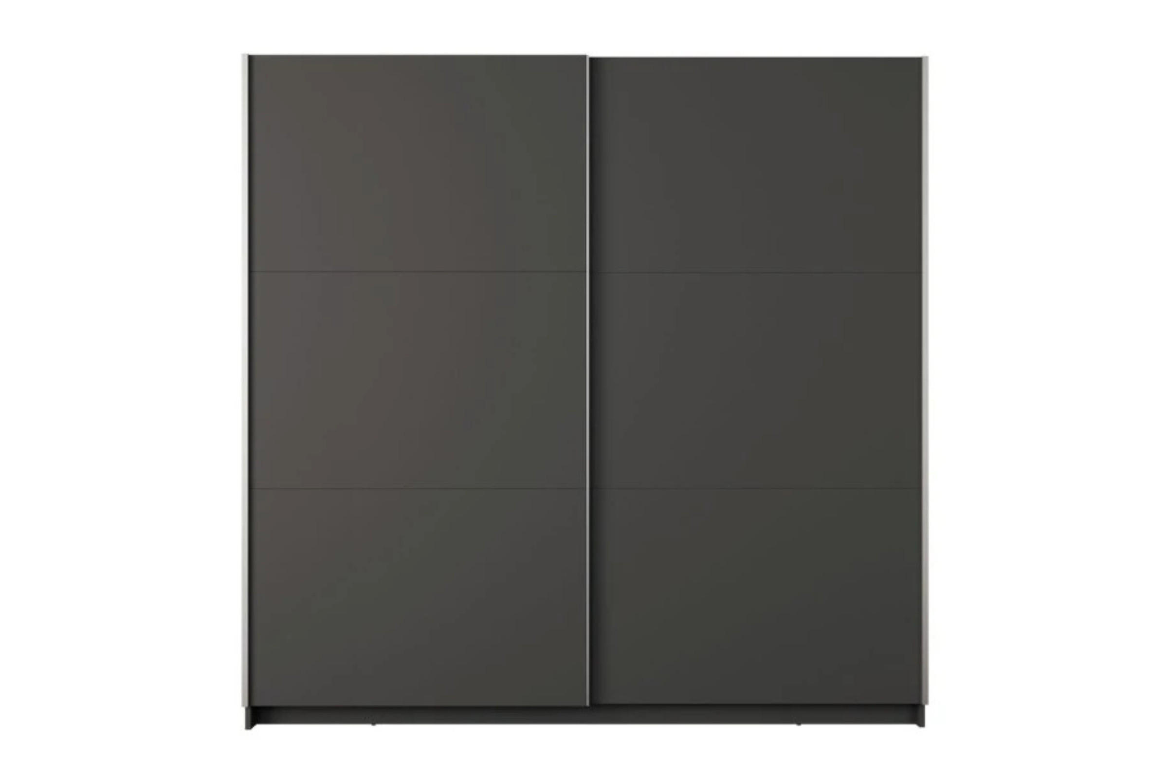 Deine Möbel 24 Schwebetürenschrank Graphit 151x59x207 cm