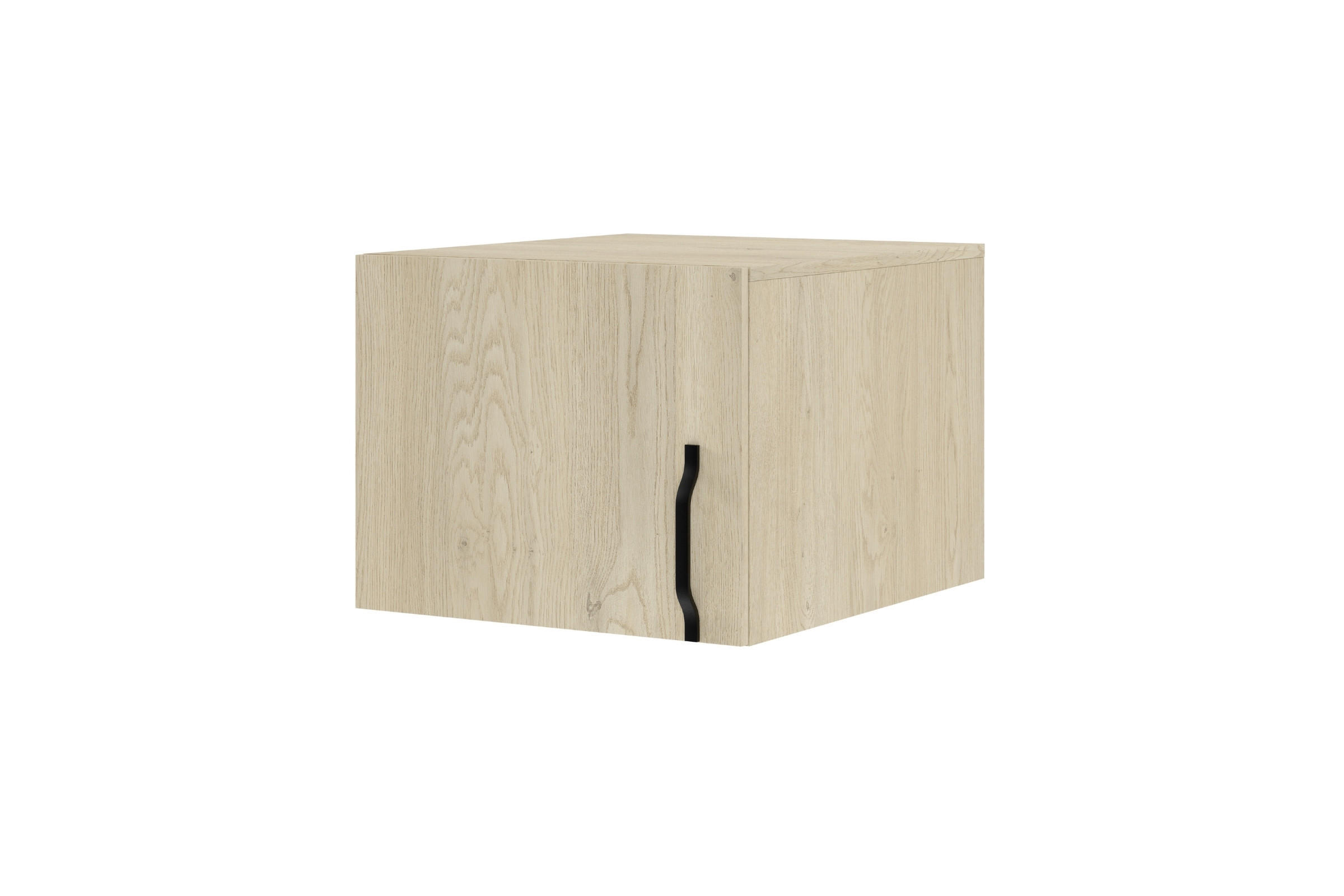 AUFSATZSCHRANK BRISSO BRN5 50/40/60,5 cm in Eiche Ceremona mit Metallgriffen - Eichefarben, Holzwerkstoff/Metall (50/40/61cm) - Deine Möbel 24