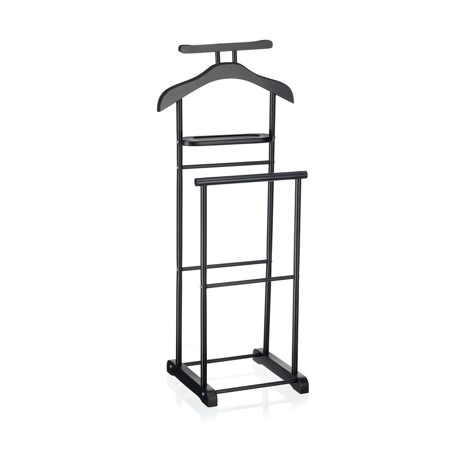 Idimex Herrendiener Schwarz 44x105x35 cm