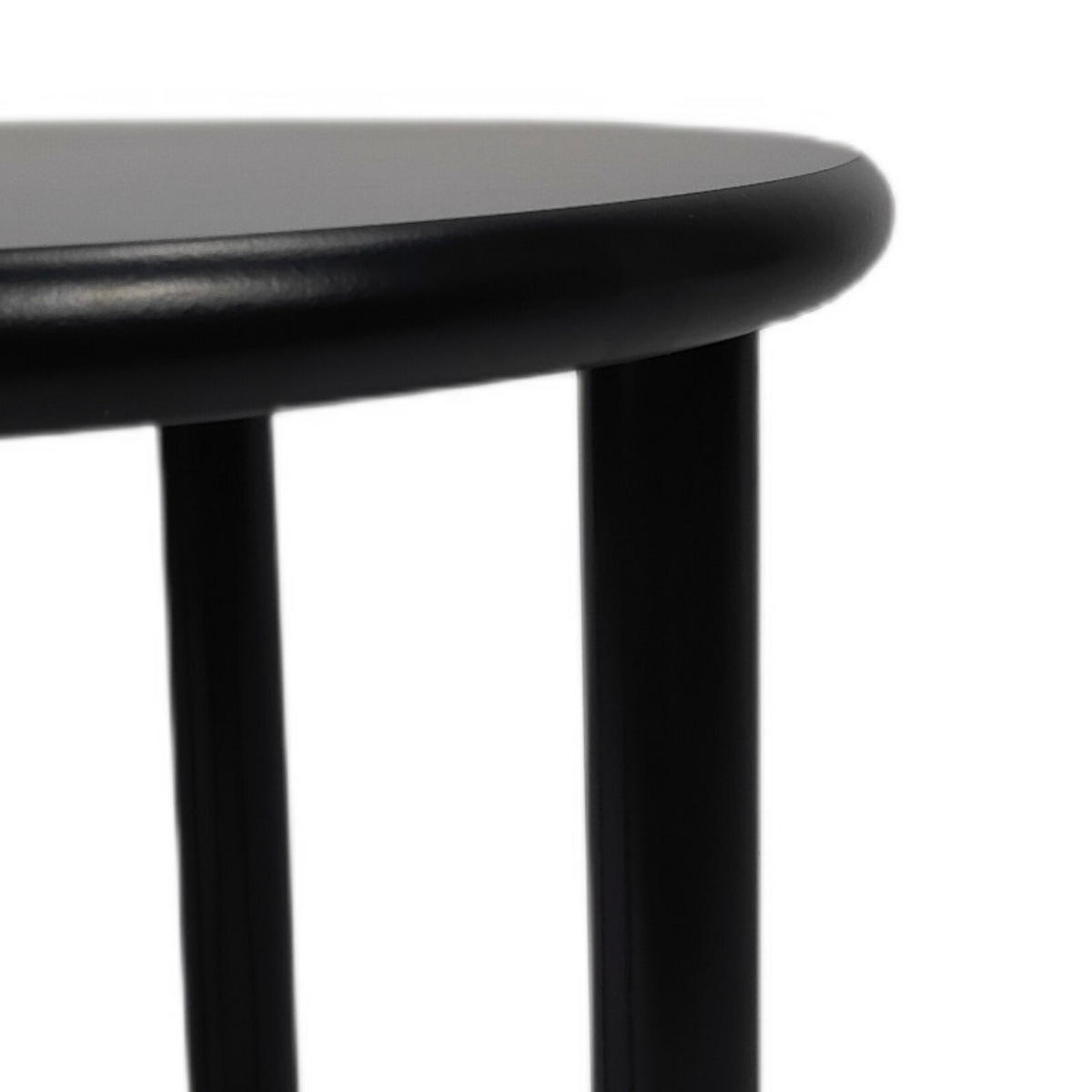 COUCHTISCH Holzoptik Schwarz Rundtisch 45x42 cm - Schwarz, Holzwerkstoff (45/45/42cm) - Begryf