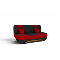 SCHLAFSOFA Kandy - Rot, Holzwerkstoff/Textil (189/88/90cm) - Fun Möbel