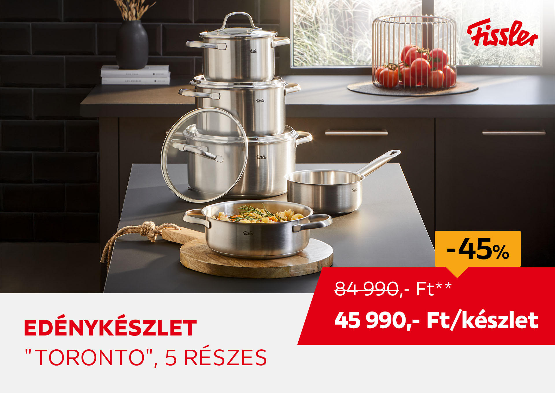 Edénykészlet "Toronto", 5 részes Kiemelt termék 84990 Ft.- helyett 45990 Ft.-