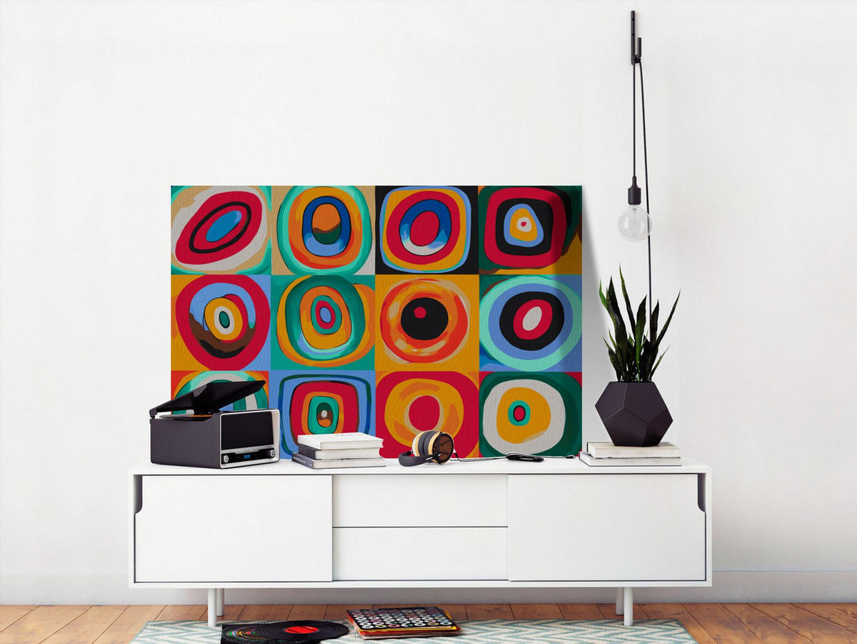 MALEN NACH ZAHLEN 50/40 cm - Multicolor, Textil (1.4/40cm) - KUNSTLOFT