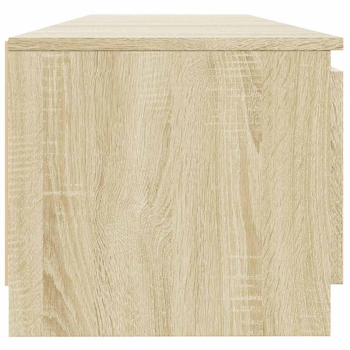 LOWBOARD mit Led-Leuchten 140/40/36 cm aus Holzwerkstoff in Sonoma-Eiche Dekor - Sonoma Eiche, Holz (140/36/40cm) - vidaXL