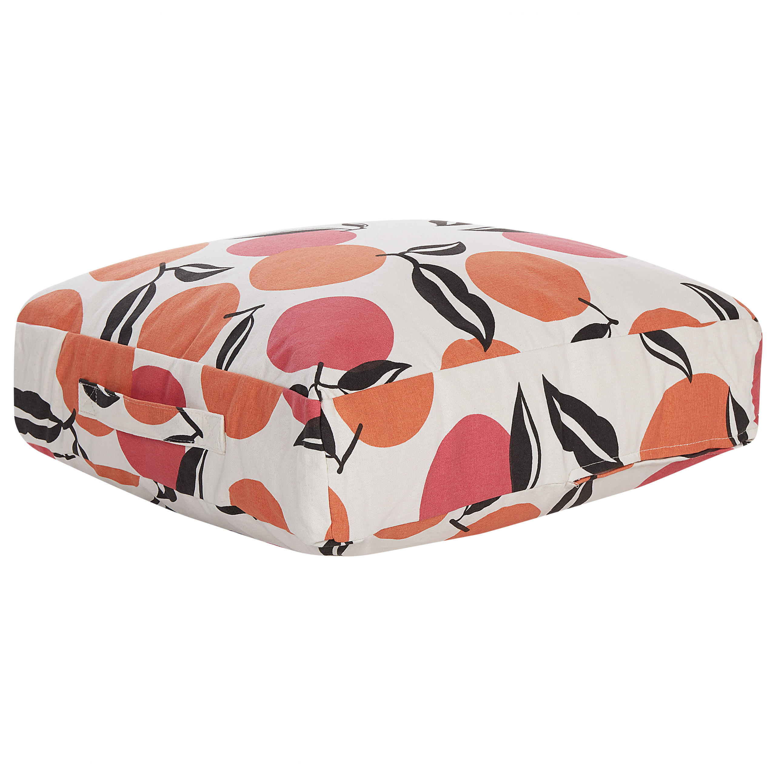 POUF Mellal 50/50/20 cm - Multicolor, Naturmaterialen/Textil (50/20/50cm) - Beliani