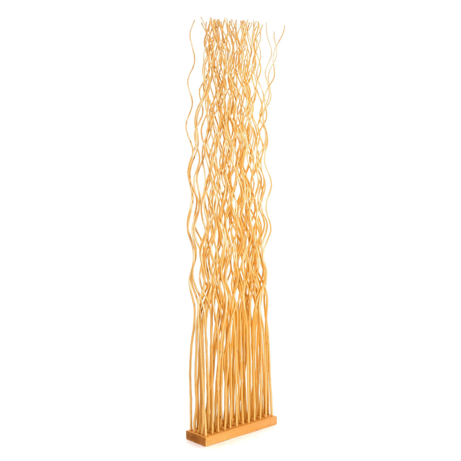RAUMTEILER WAVE Weidenzweige honigfarben - Honig, Naturmaterialien (40/170/12cm) - DESIGN DELIGHTS