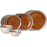 EINSTEIGER-SET Natura Braun 16er Set - Braun, Keramik (2/2/2cm) - Ritzenhoff Breker