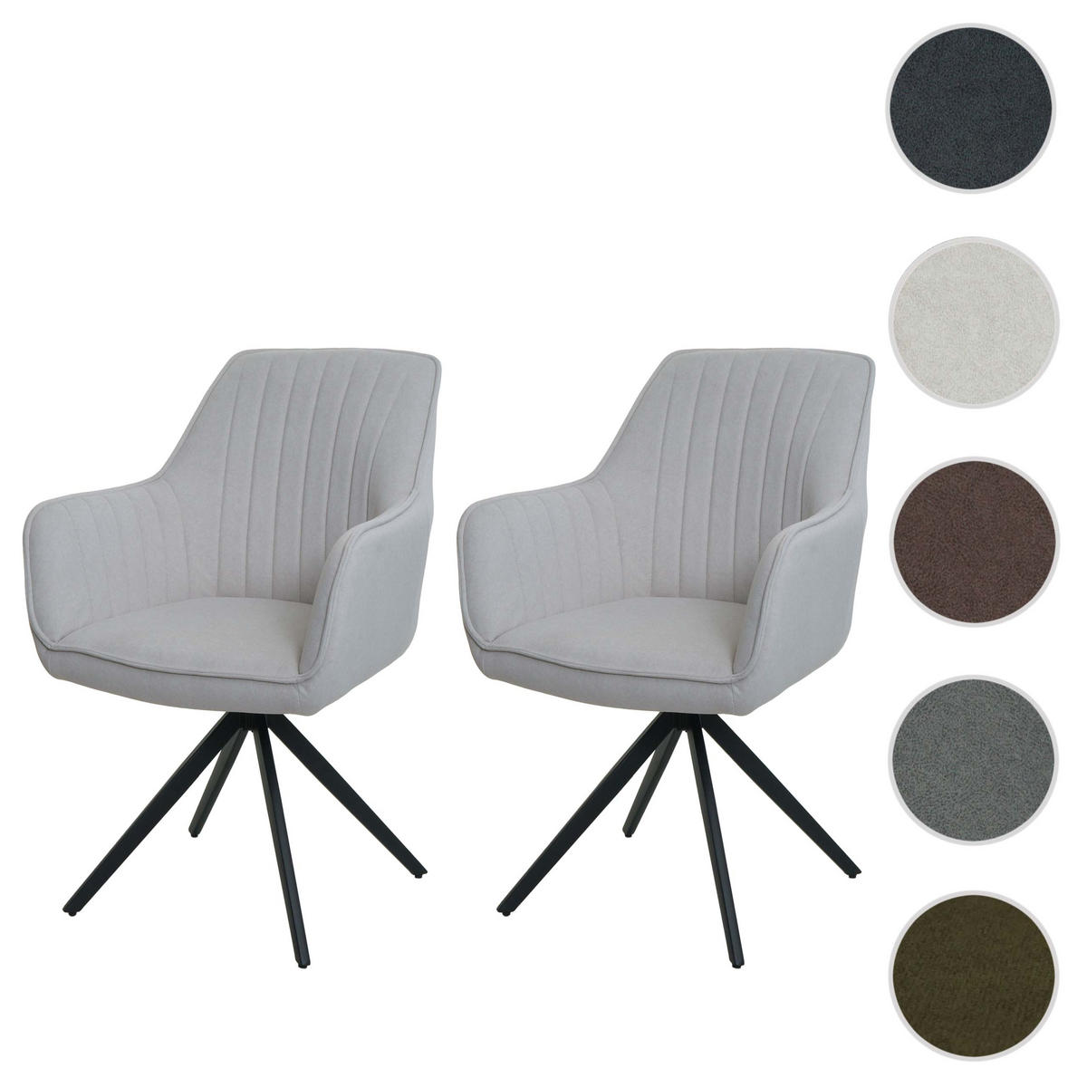 ESSZIMMERSTUHL Beige 2er-Set - Beige, Textil (58/87/55cm) - Jamb