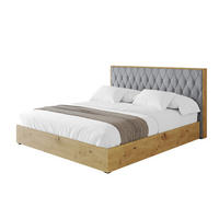POLSTERBETT mit Bettkasten und Lattenrost, Bett mit Matratze H3/H4 - ENZO5 180x200 Grau - Grau, Holzwerkstoff/Textil (180/200cm) - ALTDECOR