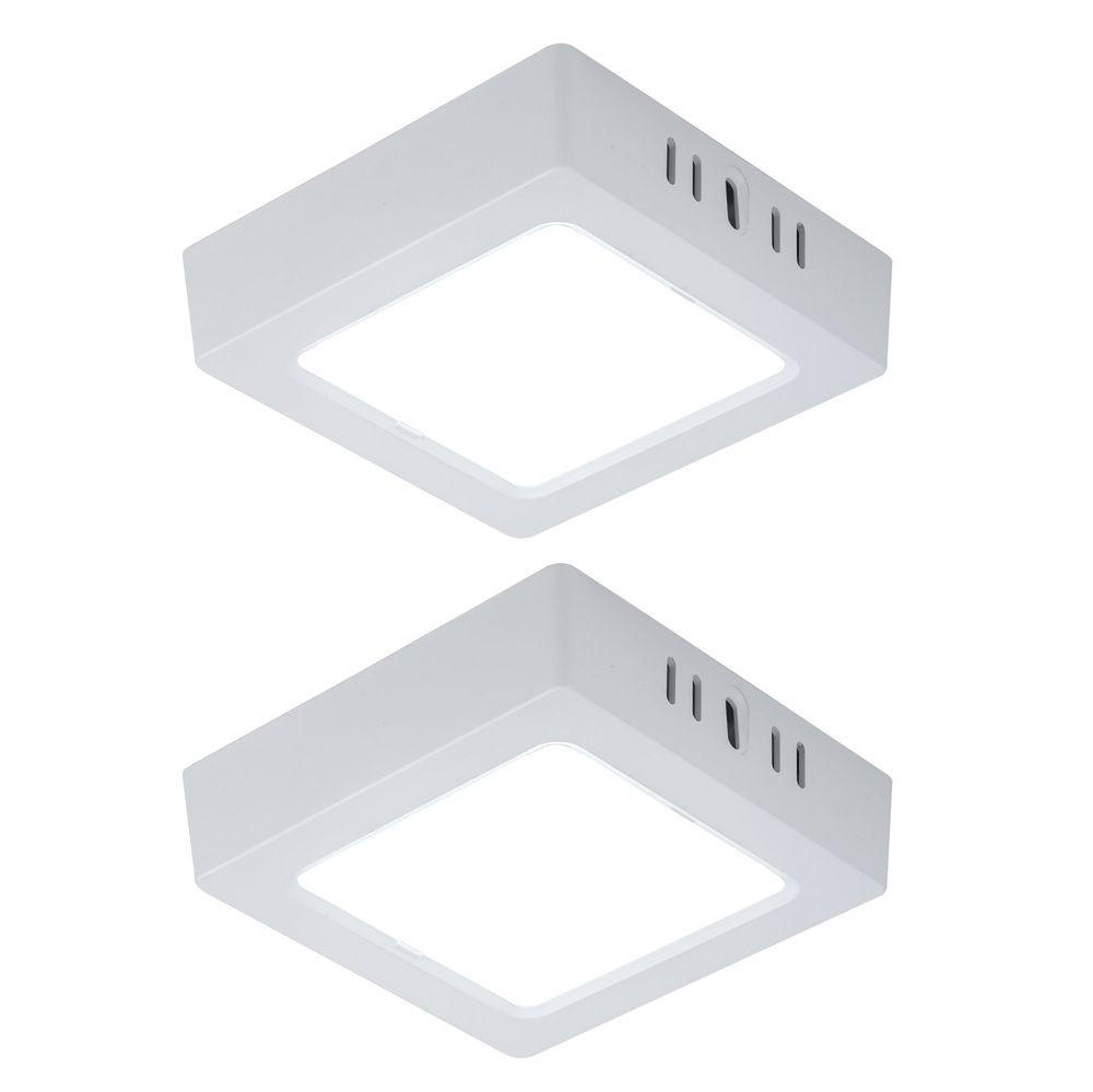 LED WANDLEUCHTE Aufbau Weiß - Weiß, Kunststoff (12/3/12cm)