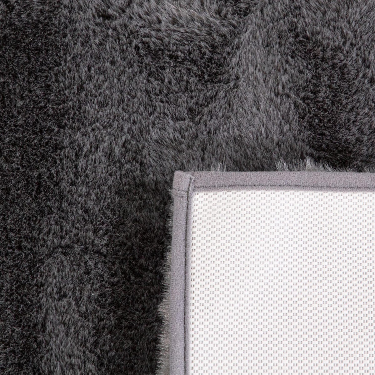 BADEMATTE 60/100 cm Comfy 340 - Anthrazit, Kunststoff (60/100cm) - Paco Home