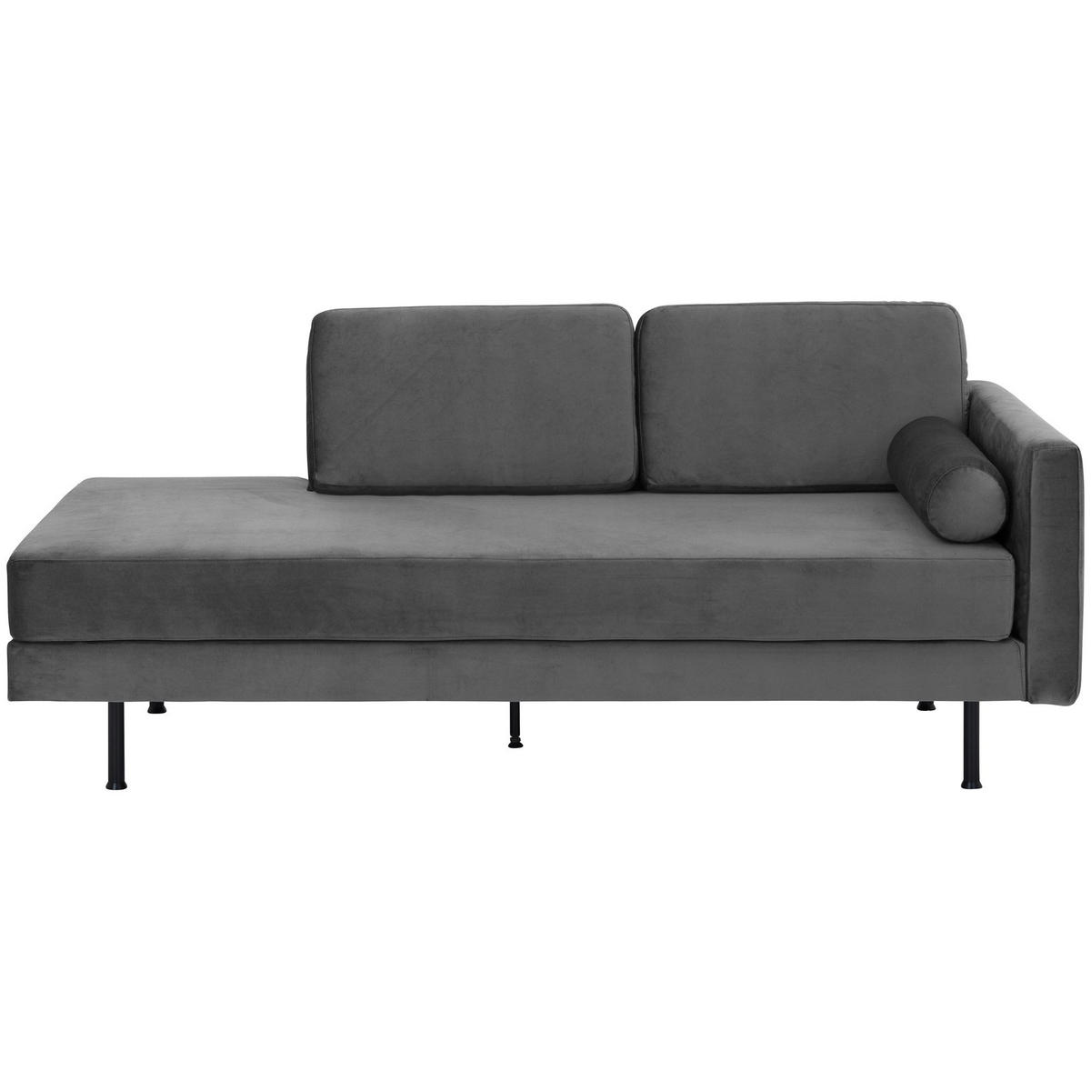 RECAMIERE Armlehne rechts Keara Samtvelours anthrazit - Anthrazit, Kunststoff (87/81/190cm) - 58aufmkessel