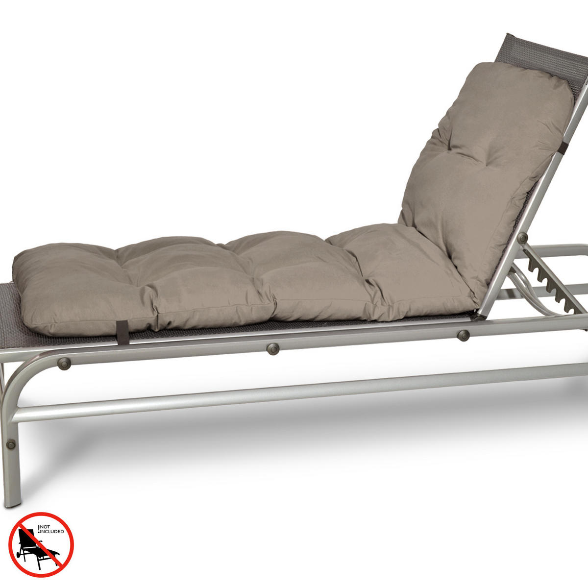 ROLLLIEGENAUFLAGE Flair RL 190x60x8cm Taupe - Taupe, Textil (60/190cm) - Beautissu 