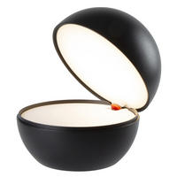 GOODNIGHT Kabellose Nachttischlampe D12CM - Schwarz, Metall (16/16/16cm) - Lumisky